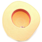 Hermes Trinidad Straw Hat Beige Bordeaux — view 5