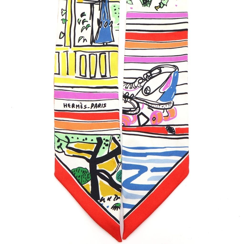 Hermes Rayures D'ete Multicolor Silk Shoulder — view 3