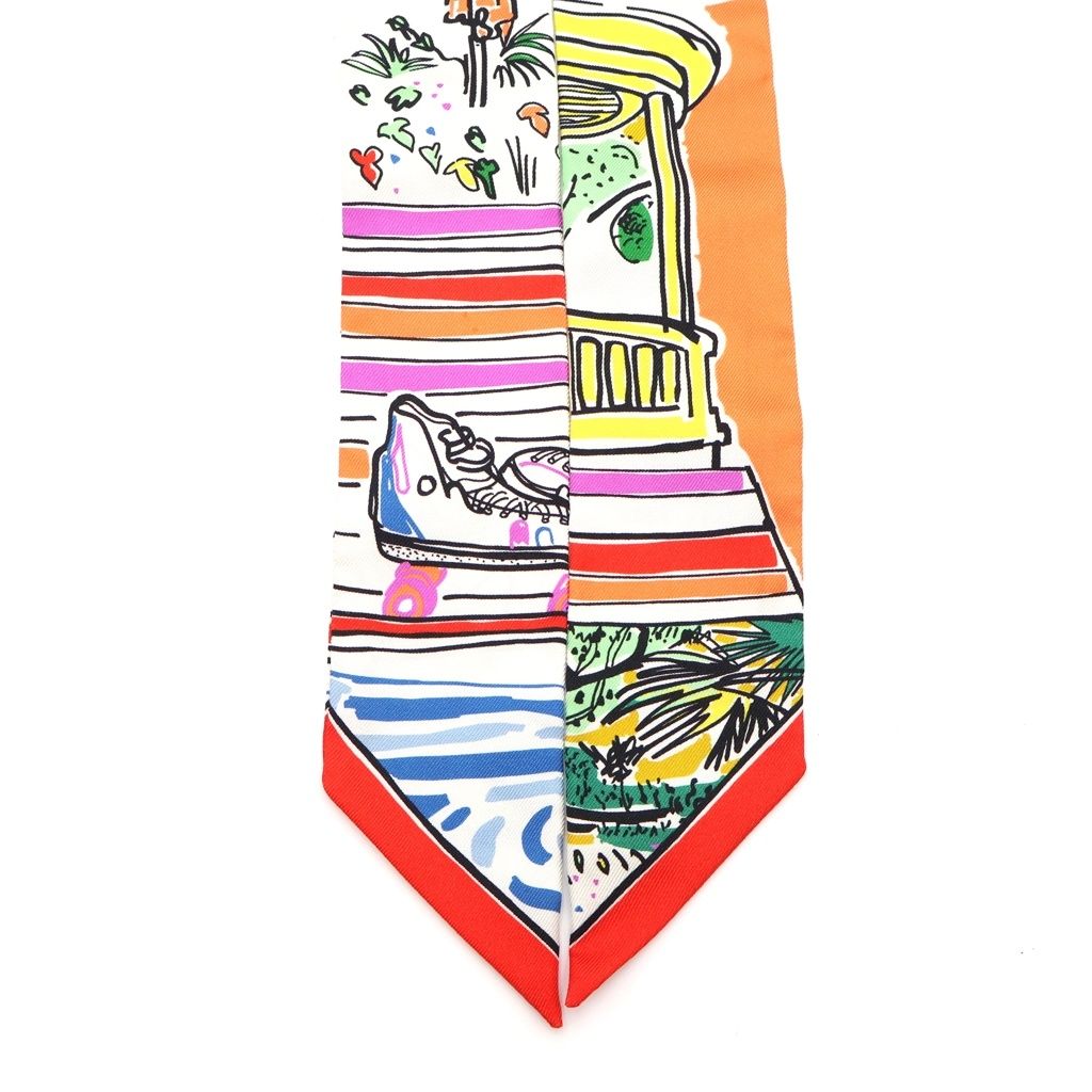 Hermes Rayures D'ete Multicolor Silk Shoulder — view 4