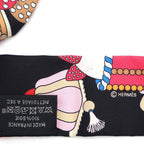 Hermes Charms la Patisserie Francaise Black Silk Shoulder — view 5