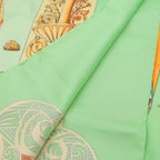 Hermes Carre 90 L Atlantide Atlantis Green Silk Scarf — view 2