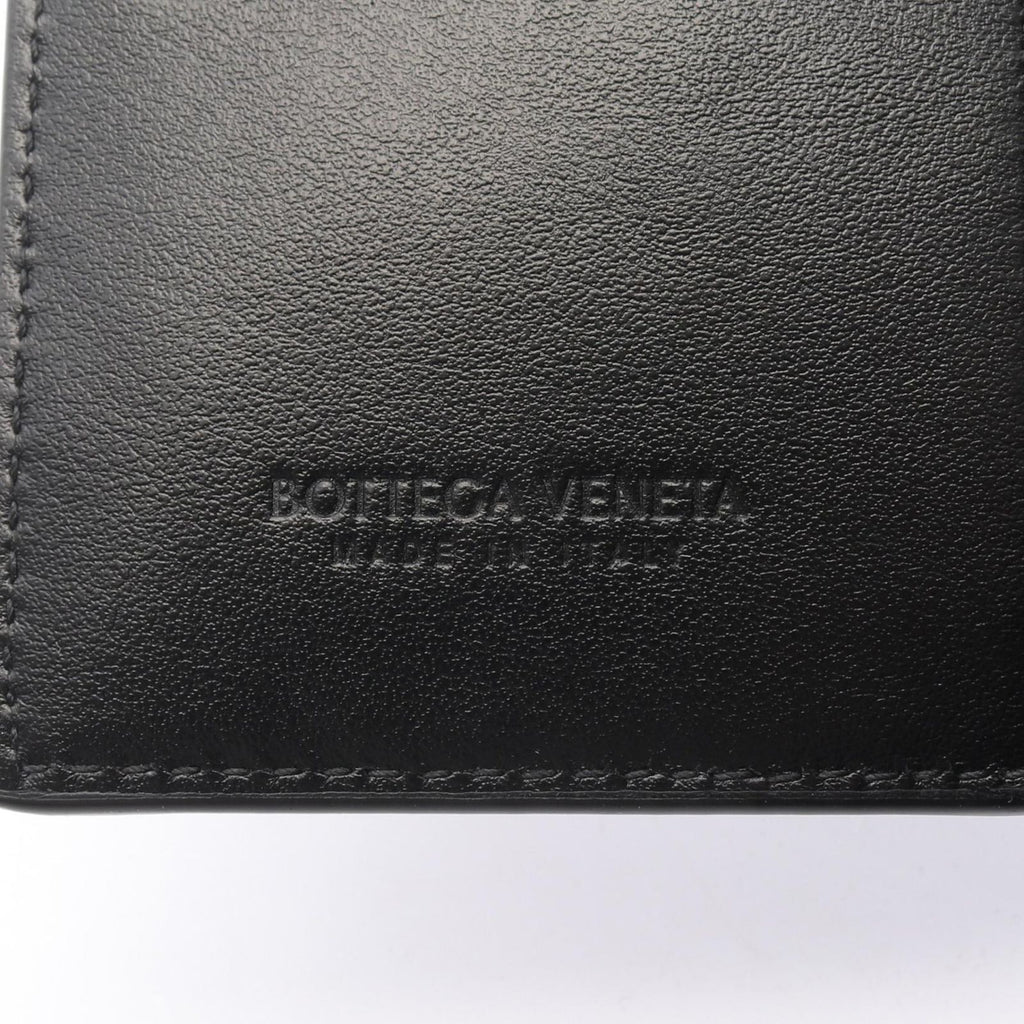 Bottega Veneta Bifold Wallet Intrecciato Small Black Leather — view 5