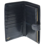Chanel CC Logo Kiss Lock Wallet Card Case Black Caviar Leather — view 4