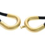 Chanel CC Logo Leather Belt Plated Black Gold — view 5