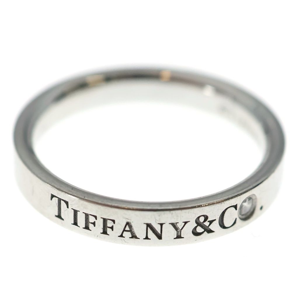 Tiffany & Co Band Ring Log One Point Diamond