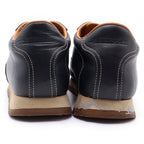 Hermes Quick Logo Leather Low Cut Sneakers Black — view 3