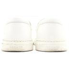 Hermes Game Kelly Buckle Sneakers White Leather Silver Shoes — view 3