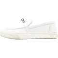 Hermes Game Kelly Buckle Sneakers White Leather Silver Shoes