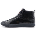 Prada Sport Enamel Rubber Toe High Cut Sneakers Black