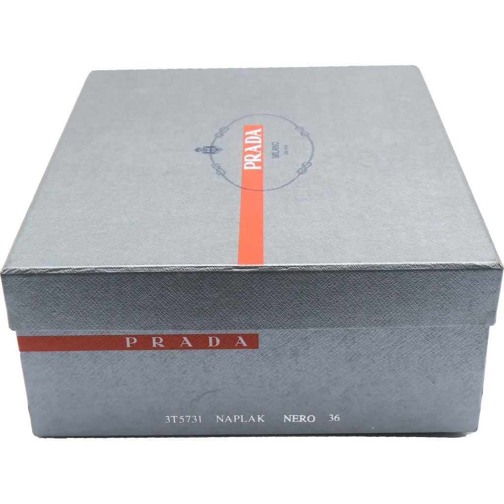 Prada Sport Enamel Rubber Toe High Cut Sneakers Black — view 7