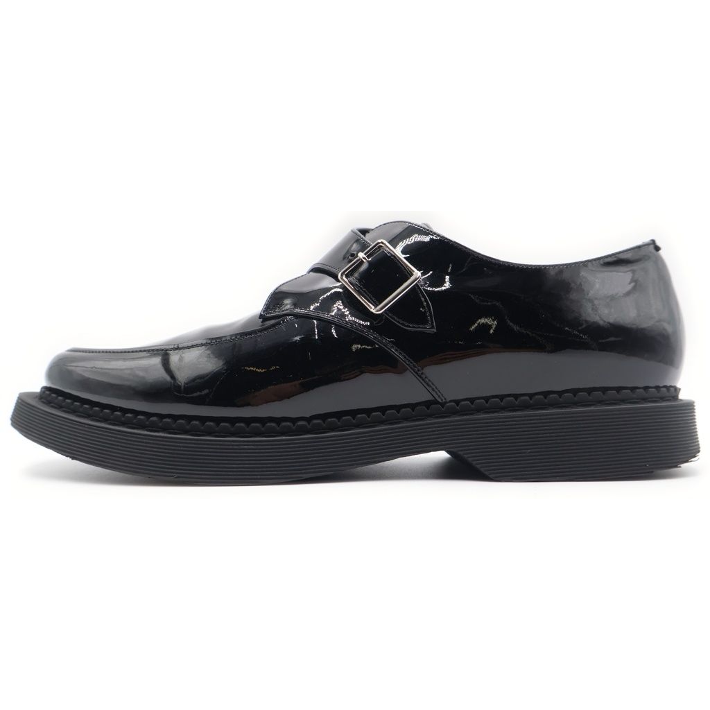 Saint Laurent Paris Teddy Monk Strap Rubber Sole Shoes Black