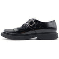 Saint Laurent Paris Teddy Monk Strap Rubber Sole Shoes Black