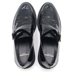 Saint Laurent Paris Teddy Monk Strap Rubber Sole Shoes Black — view 4