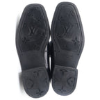 Louis Vuitton Tassel Loafers Black Leather — view 5