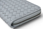 Bottega Veneta Wallet Zip Around Intrecciato Ice Blue — view 4