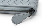 Bottega Veneta Wallet Zip Around Intrecciato Ice Blue — view 7