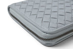 Bottega Veneta Wallet Zip Around Intrecciato Ice Blue — view 8