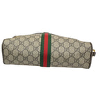 Gucci Vintage GG Supreme Shoulder Bag Sherry Brown Leather — view 6