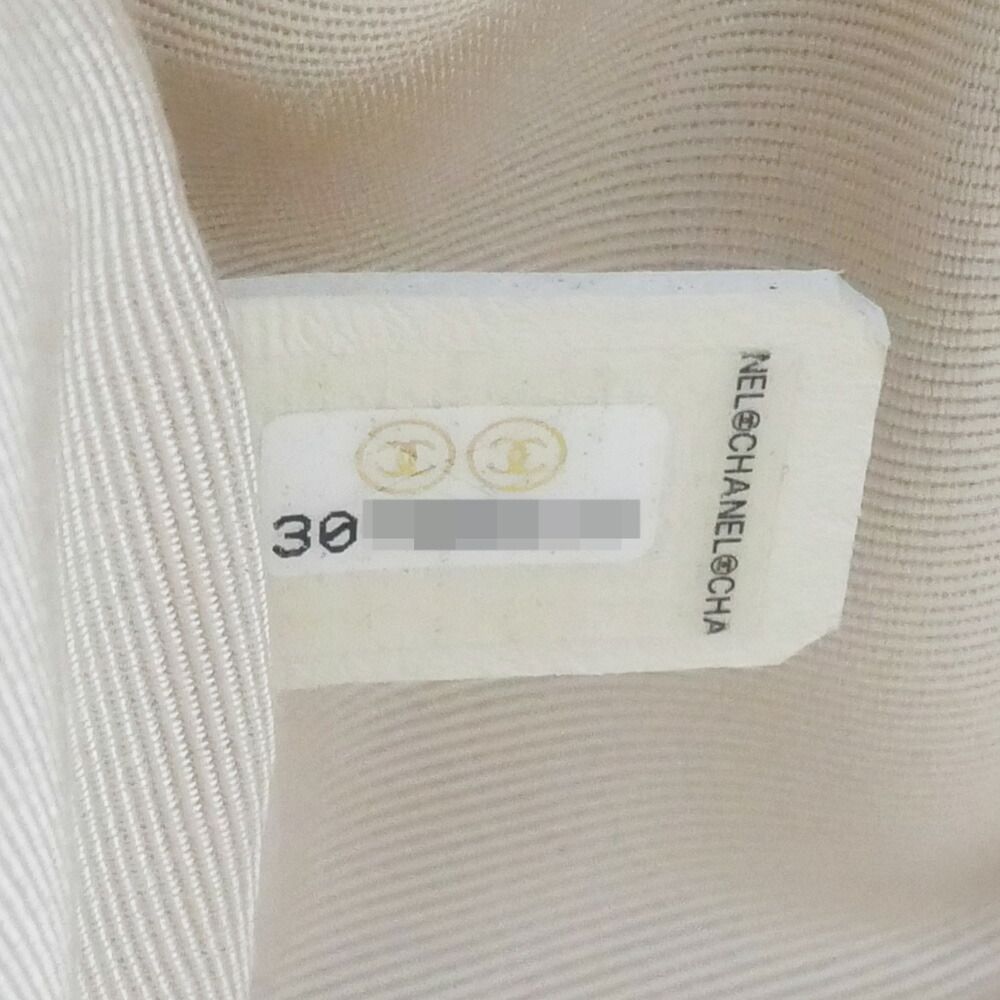 Chanel Chain Shoulder Bag White Pearl Gold — view 8