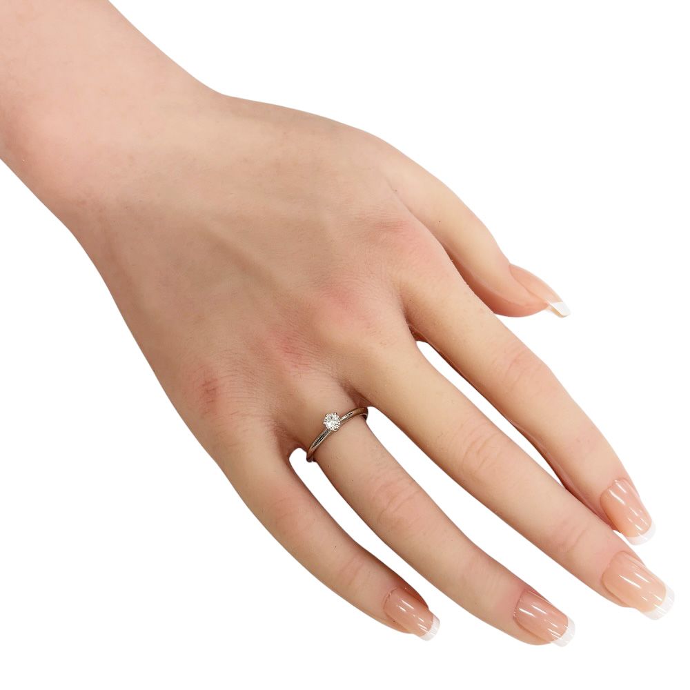 Tiffany & Co Solitaire Ring Platinum Diamond — view 2