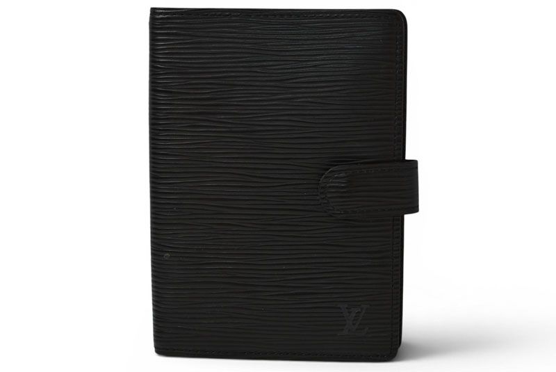 Louis Vuitton Notebook Cover Agenda PM Epi Black