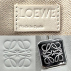Loewe 2-Way Anagram Hammock Hobo Mini Shoulder Bag Crossbody Leather White — view 5