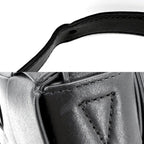 Bottega Veneta Shoulder Bag Intrecciato Cassette Crossbody Leather Black Silver — view 7