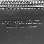 Bottega Veneta Shoulder Bag Intrecciato Cassette Crossbody Leather Black Silver — view 5