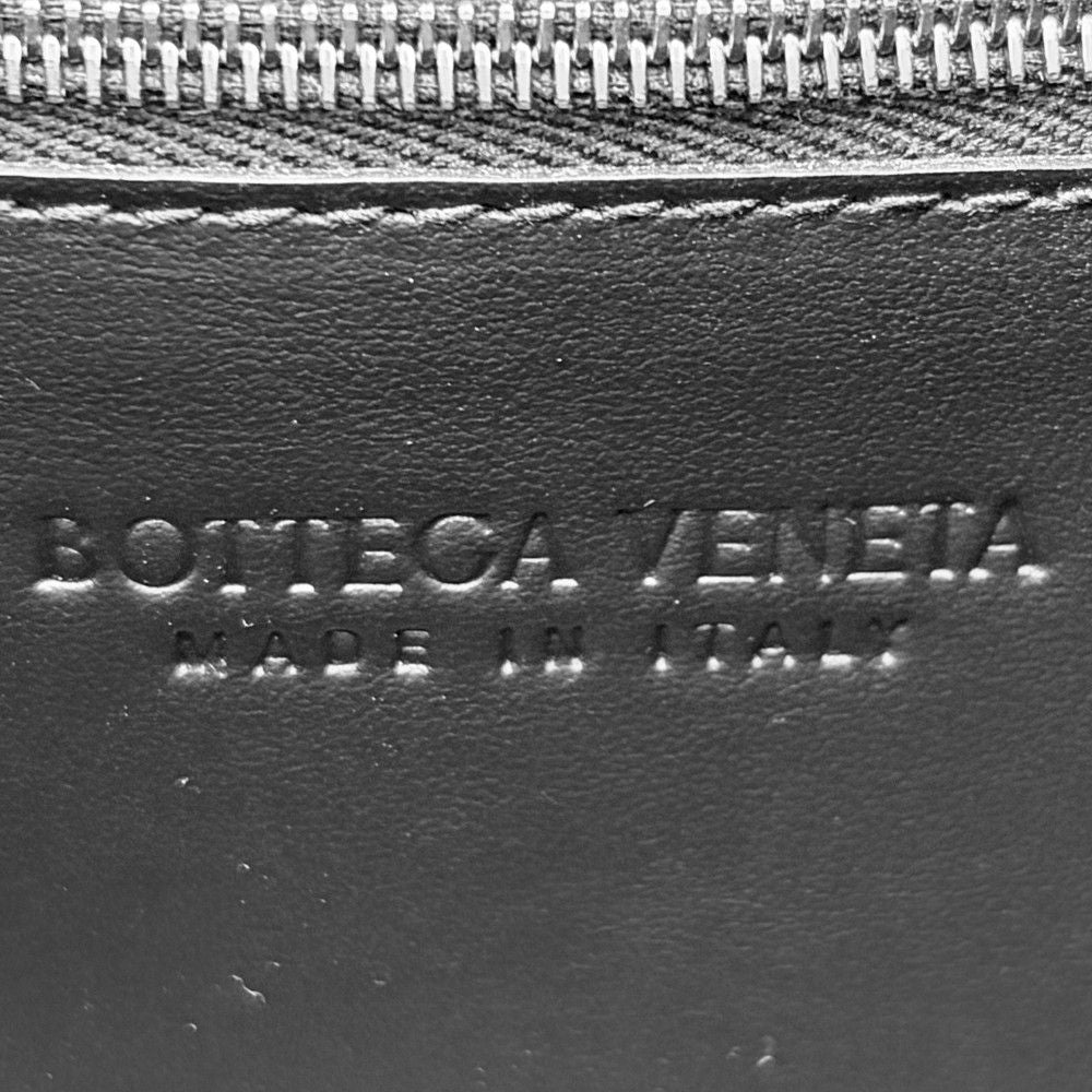 Bottega Veneta Shoulder Bag Intrecciato Cassette Crossbody Leather Black Silver — view 5