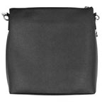 Prada Shoulder Bag Triangle Logo Crossbody Leather Black Silver — view 2