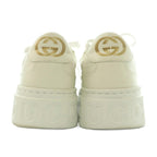 Gucci GG Embossed Sneakers Low Cut Thick Sole Leather One Color Interlocking — view 3