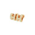 Hermes Pop Mini White Rose Gold Earrings