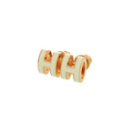 Hermes Pop Mini White Rose Gold Earrings