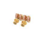 Hermes Pop Mini Pink Gold Earrings — view 2