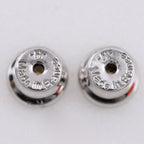 Hermes Pop Mini Metal Enamel White Earrings — view 6