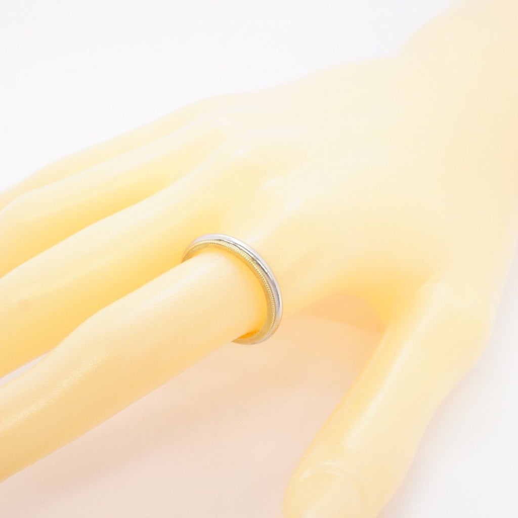 Tiffany & Co Ring Mil Gray 18k Yellow Gold Platinum — view 7