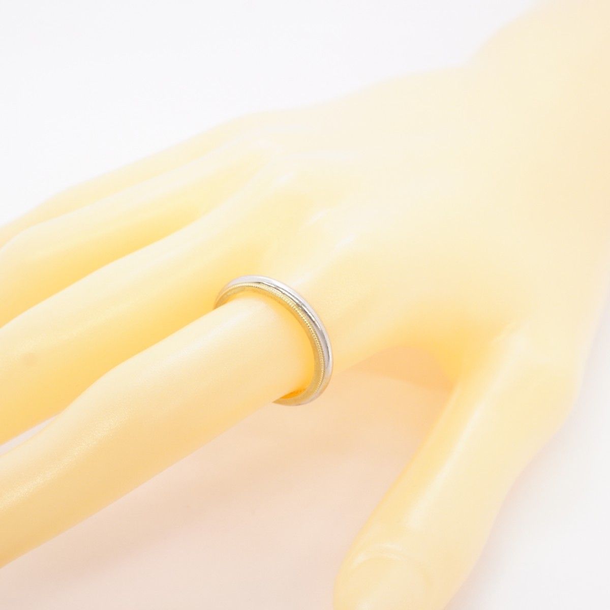 Tiffany & Co Ring Mil Gray 18k Yellow Gold Platinum — view 7