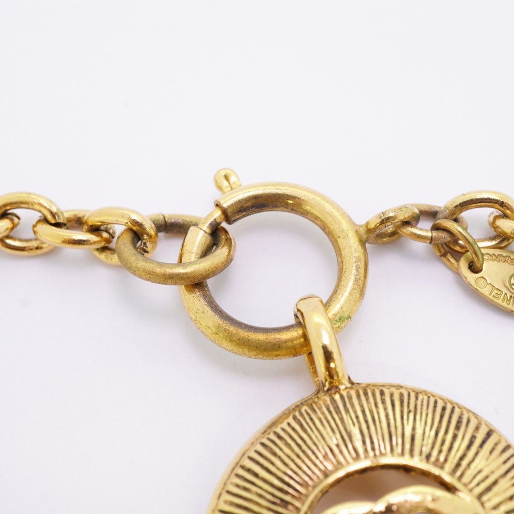 Chanel Necklace Vintage CC Logo Round — view 4