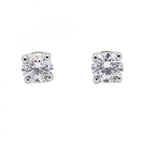 Tiffany & Co Earrings Solitaire Platinum Diamond