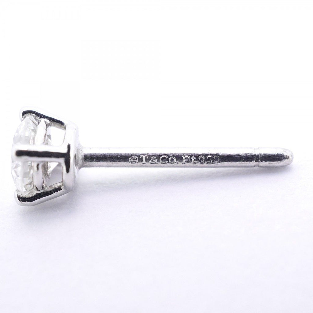Tiffany & Co Earrings Solitaire Platinum Diamond — view 4