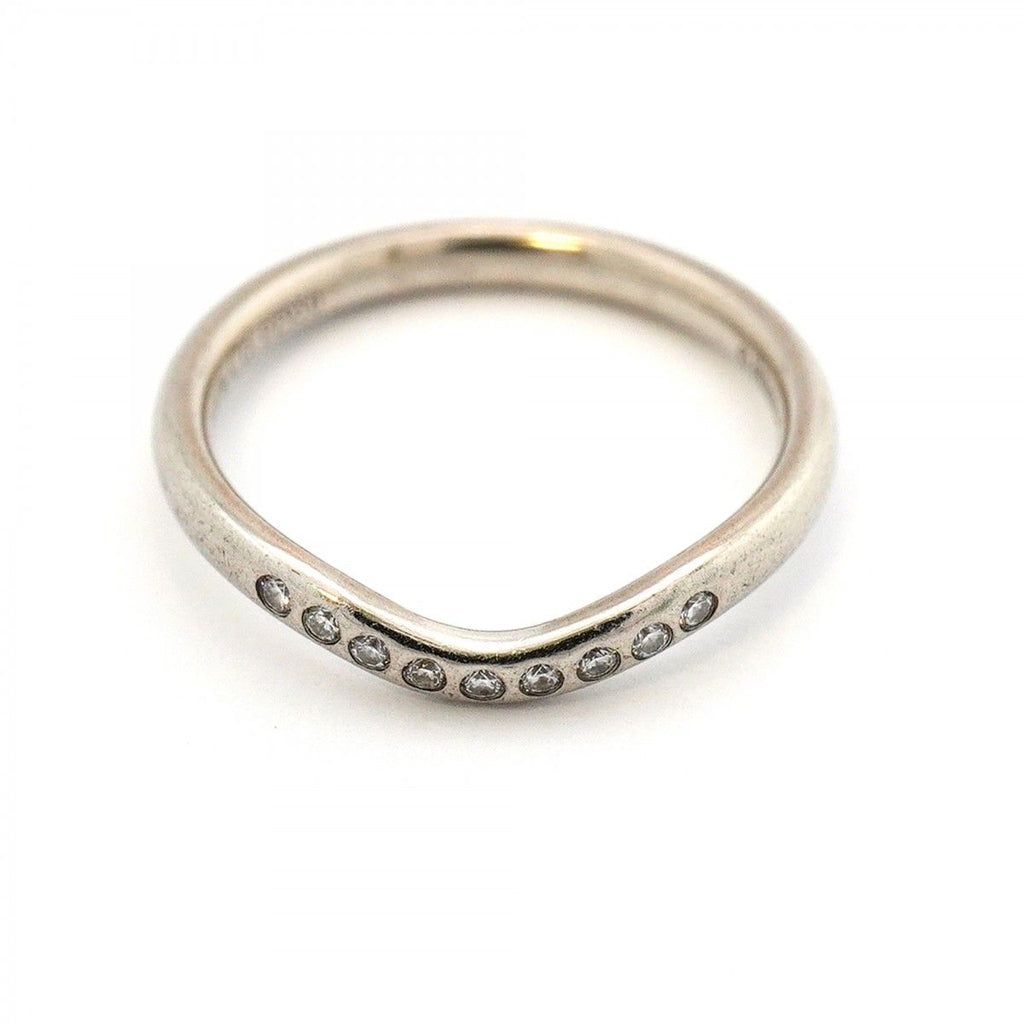 Tiffany & Co Ring T Cube Band Platinum Diamond — view 3