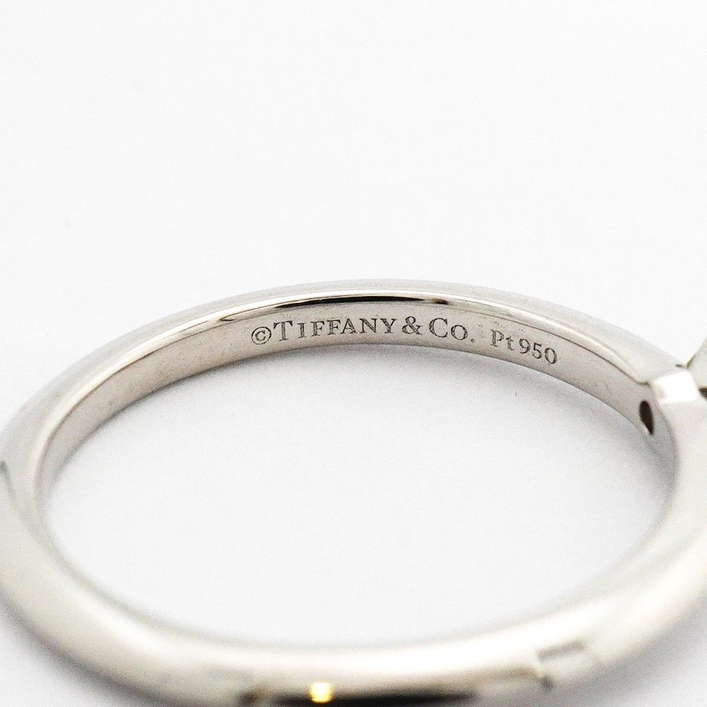 Tiffany & Co Ring Solitaire Square Cut Platinum Diamond — view 4