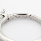 Tiffany & Co Ring Solitaire Square Cut Platinum Diamond — view 5