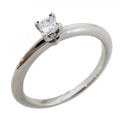 Tiffany & Co Ring Solitaire Square Cut Platinum Diamond
