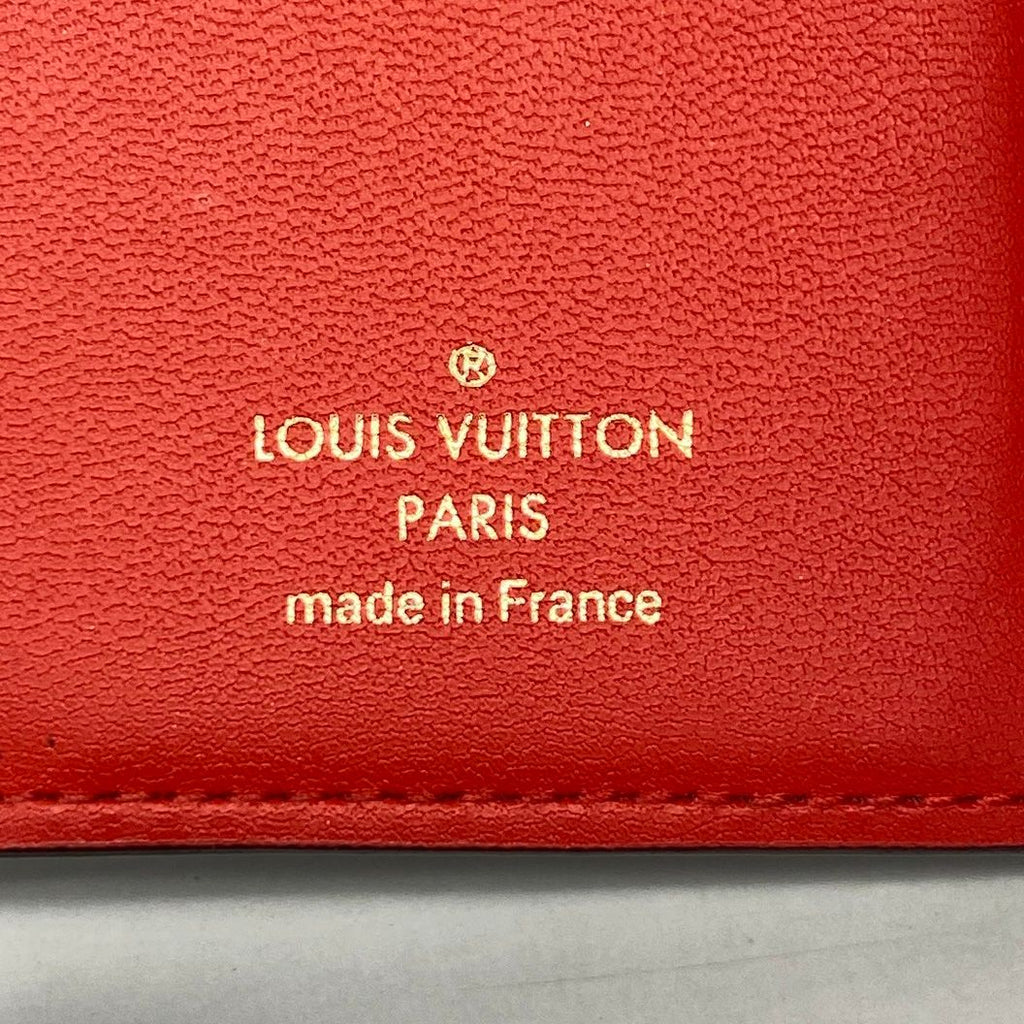 Louis Vuitton Trifold Wallet Monogram Portefeuille Flower Compact Coquelicot — view 4