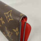 Louis Vuitton Trifold Wallet Monogram Portefeuille Flower Compact Coquelicot — view 5