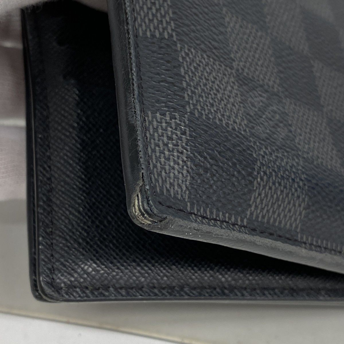 Louis Vuitton Wallet Damier Graphite Portefeuille Amerigo NM Black Gray — view 5