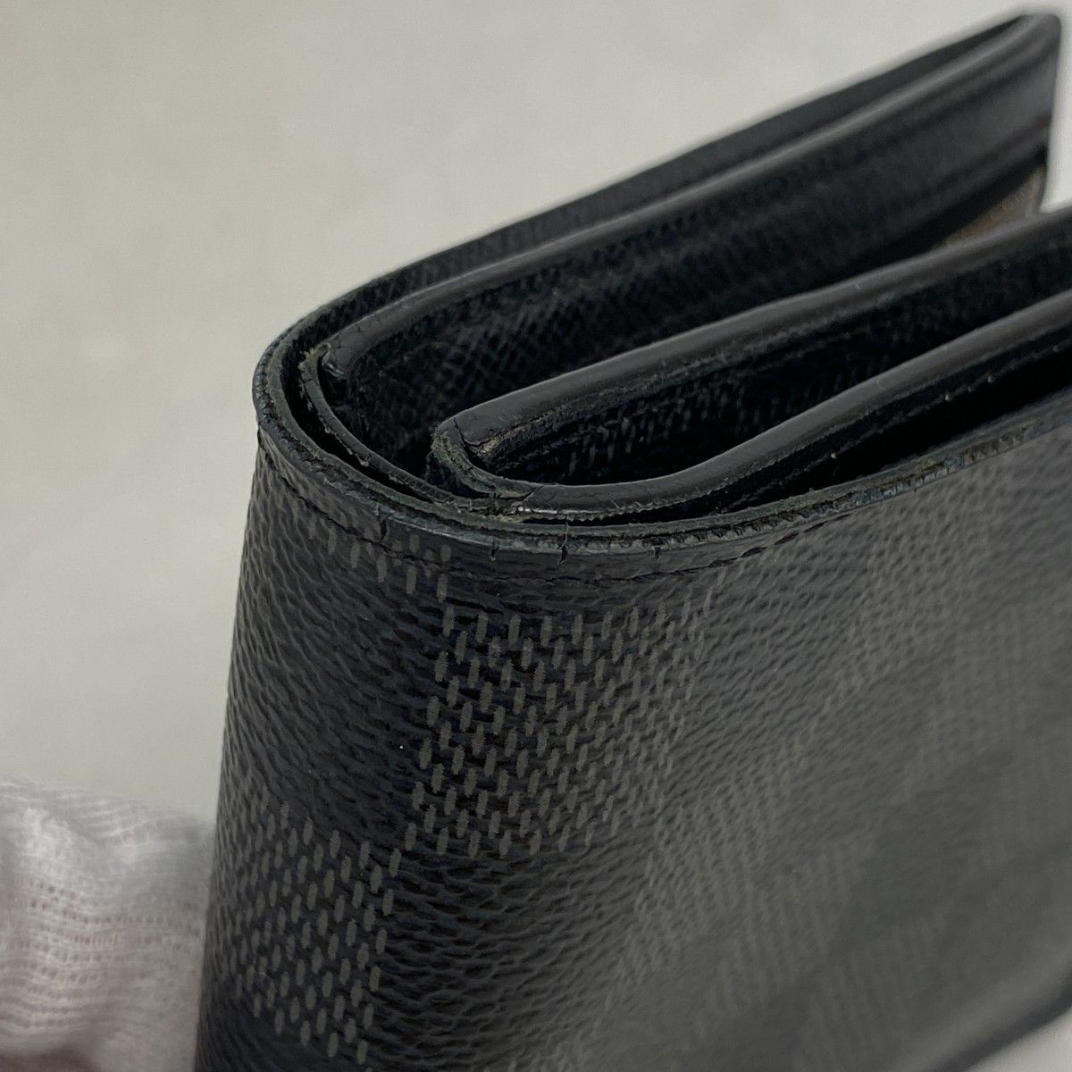 Louis Vuitton Wallet Damier Graphite Portefeuille Amerigo NM Black Gray — view 7