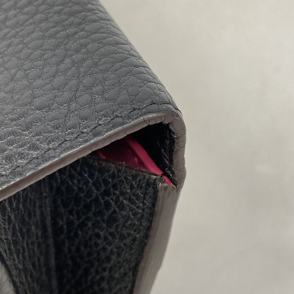 Louis Vuitton Wallet Taurillon Portefeuille Capucines Noir — view 6