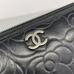 Chanel Wallet Camellia Lambskin Black Silver — view 7